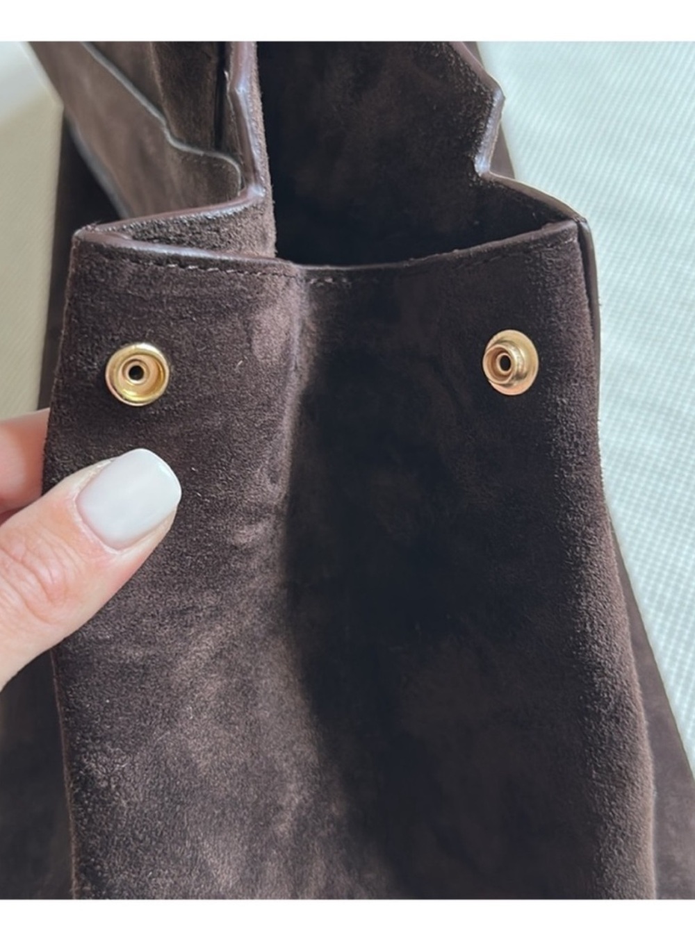 Zara Viral Split Leather Shoulder Bag - Brown - Picture 5 of 9